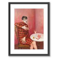 Framed Art Print "Bildnis der Journalistin Sylvia von Harden"