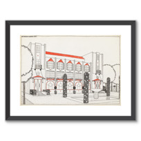 Framed Art Print "Une cité moderne : hôtel de voyageurs"